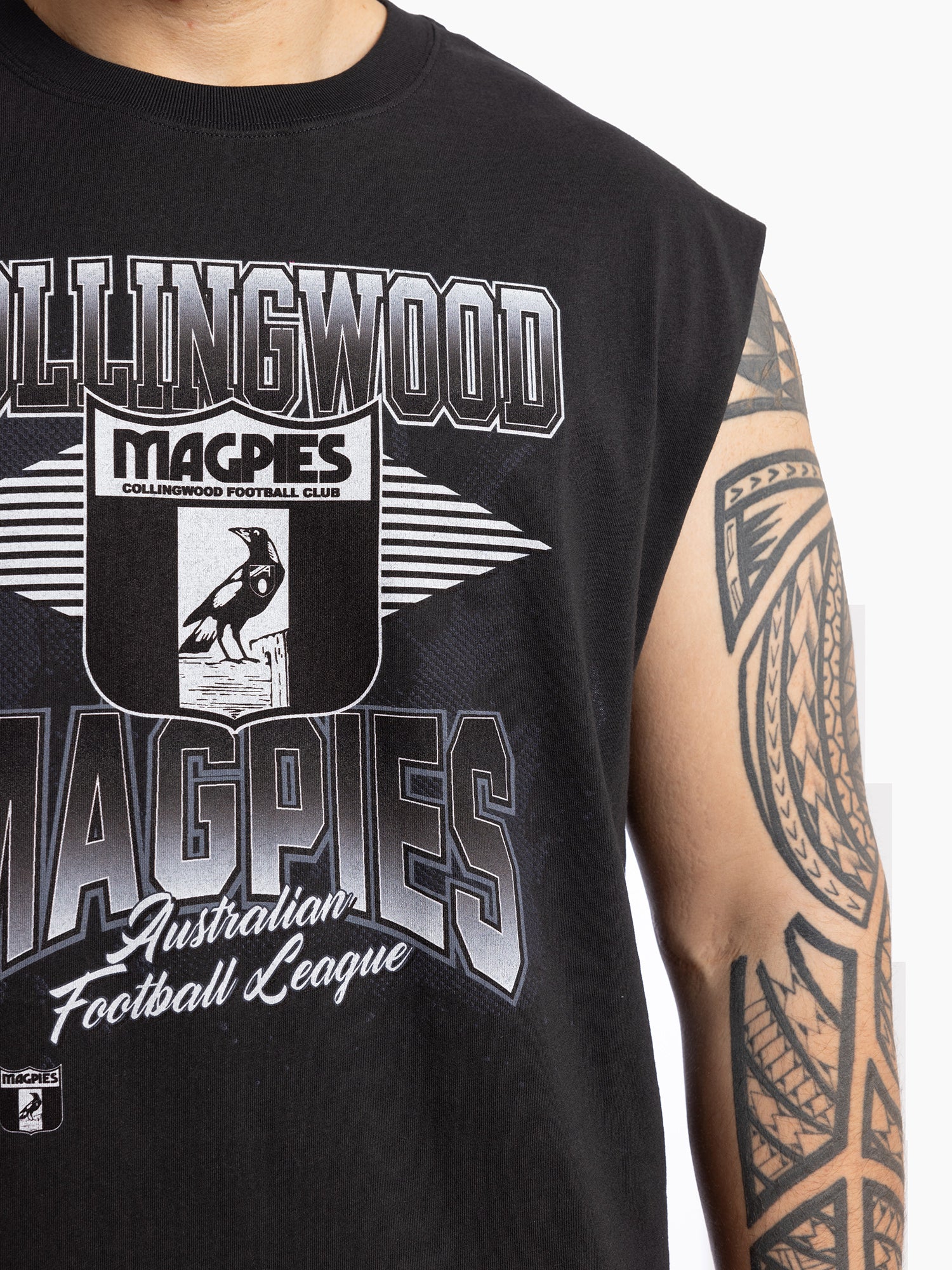 Collingwood Magpies Mitchell & Ness Muscle Tank