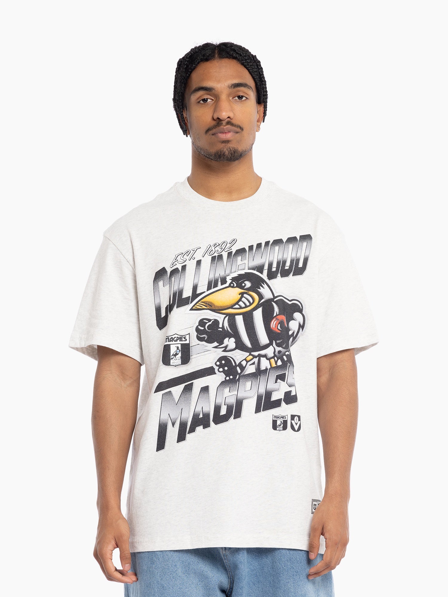 Collingwood Magpies Mitchell & Ness Mascot Tee