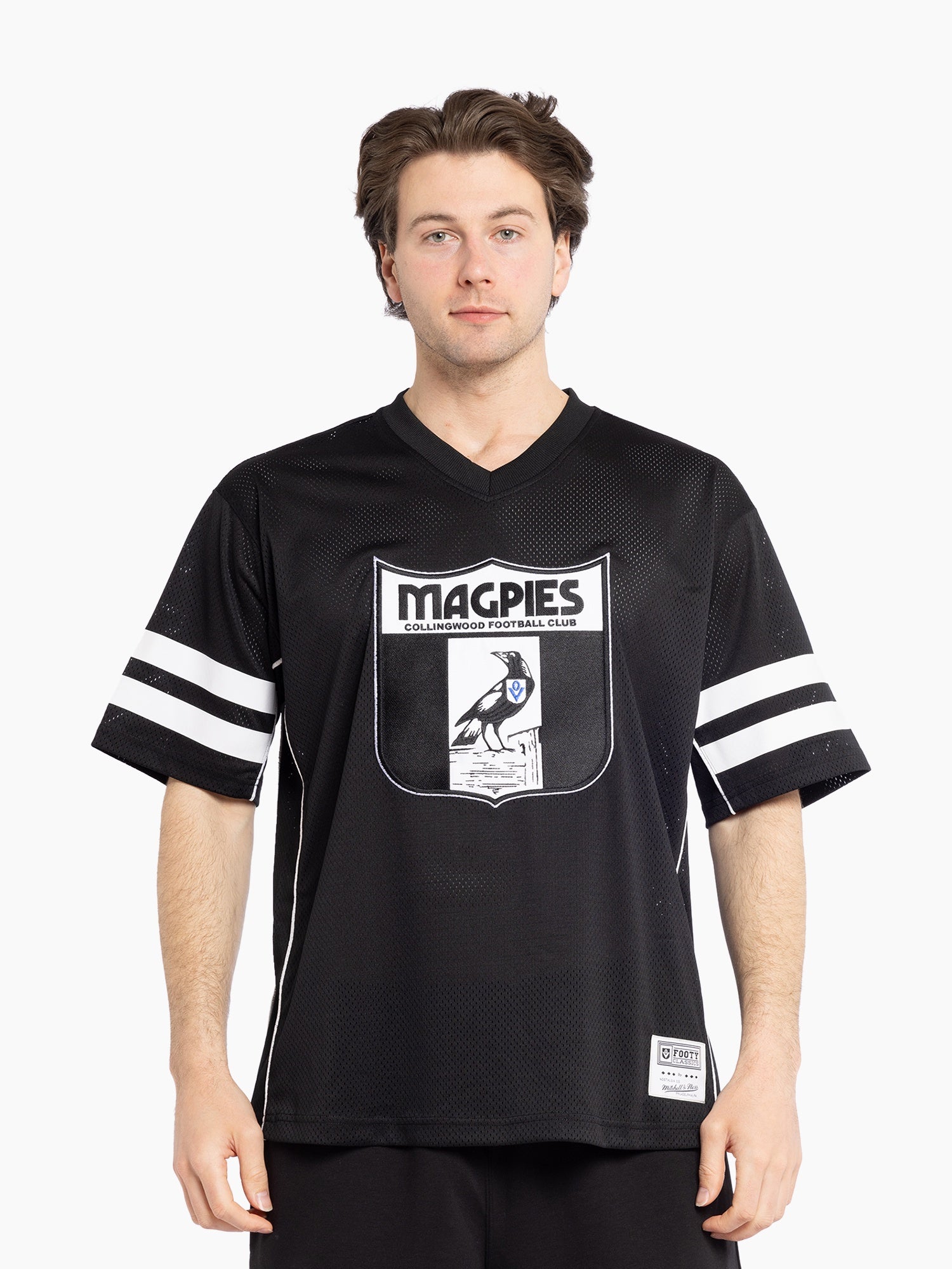 Collingwood Magpies Mitchell & Ness Oversized Mesh Tee