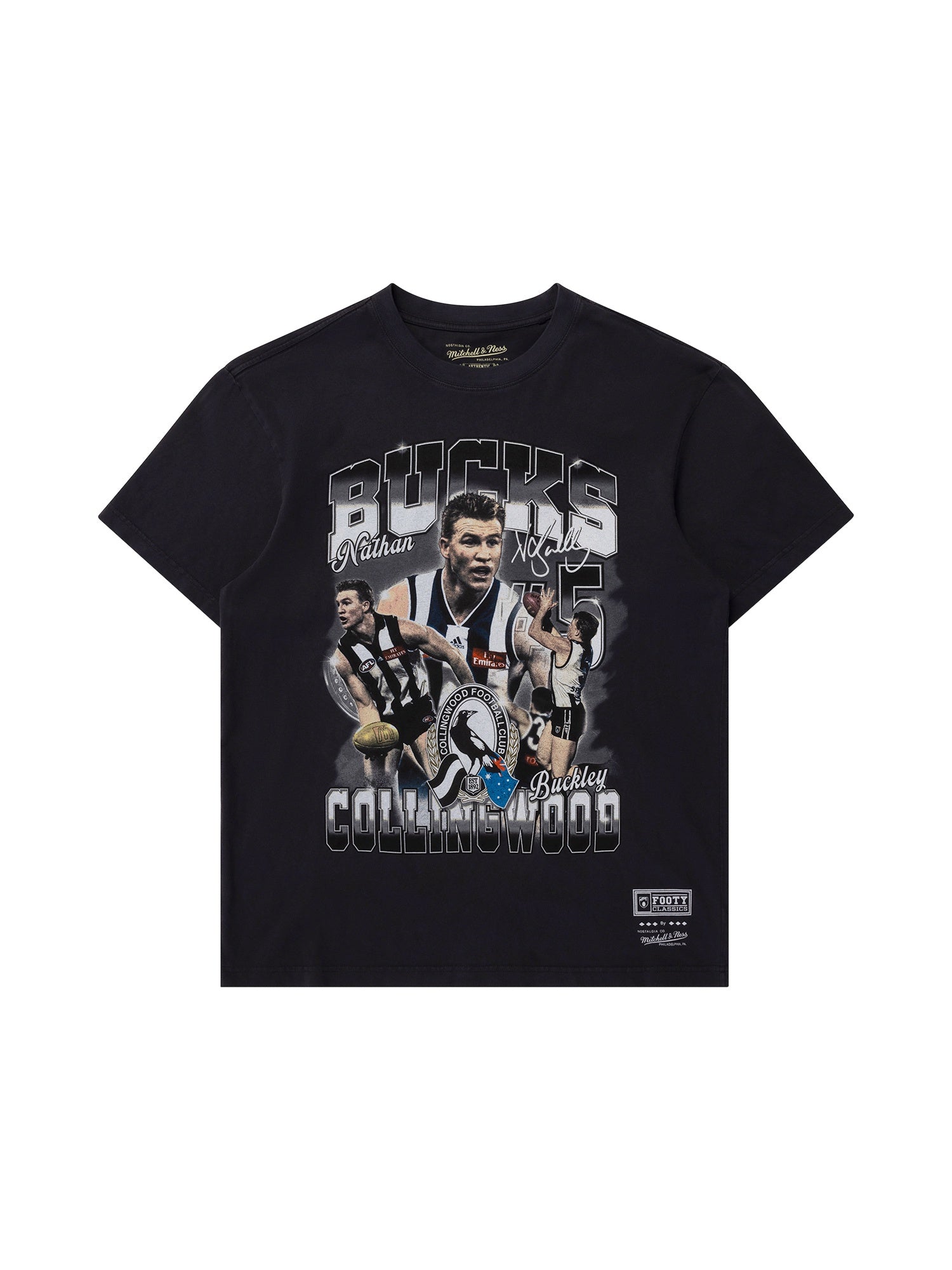 Collingwood Magpies - Mitchell & Ness Icon Tee - Nathan Buckley