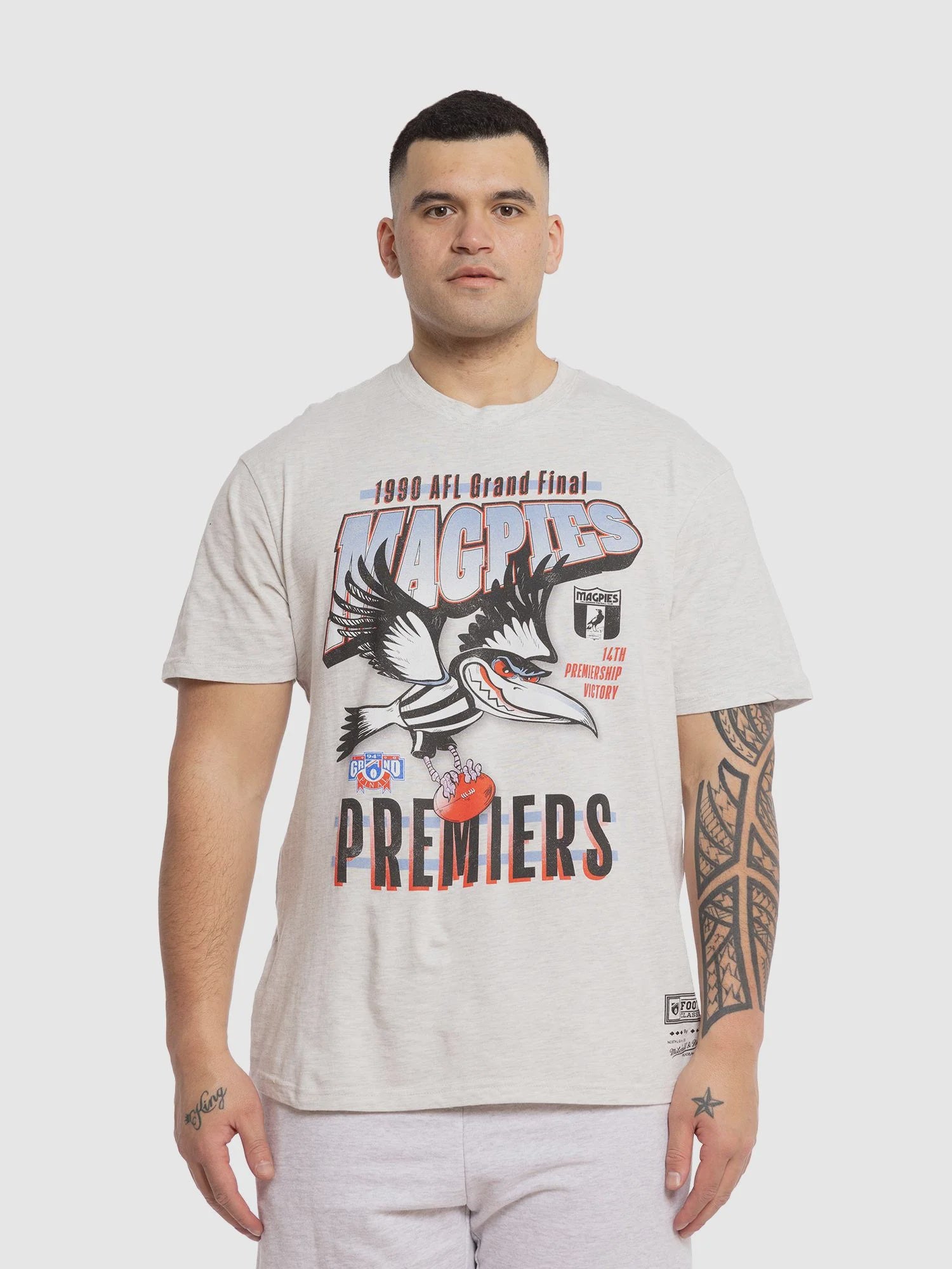 Collingwood Magpies Mitchell & Ness 1990 Premiership T-Shirt