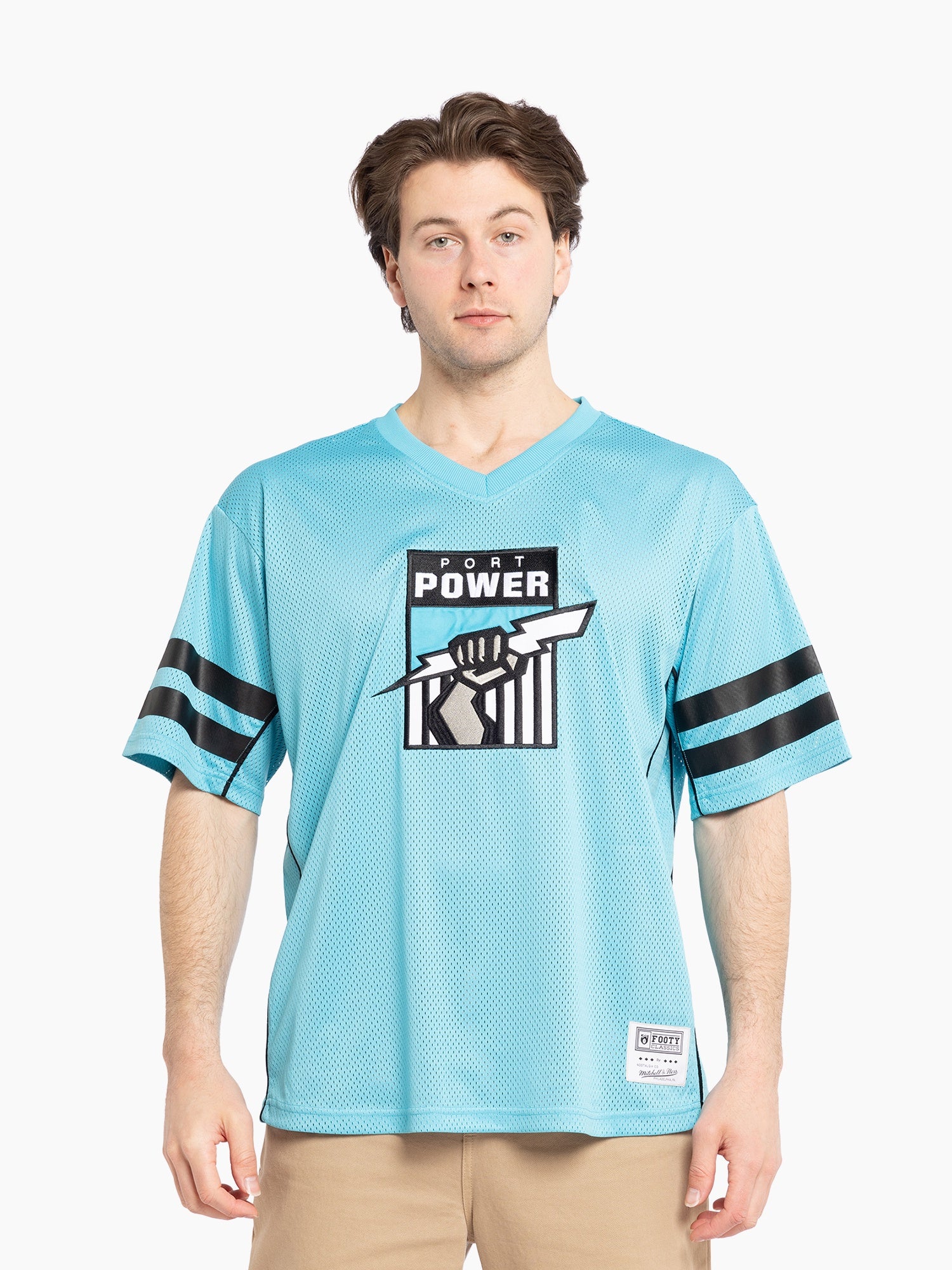 Port Adelaide Power Mitchell & Ness Oversized Mesh Tee