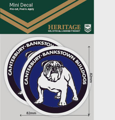 Canterbury Bulldogs Heritage 2 Mini Decals