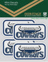 North Queensland Cowboys Heritage 2 Mini Decals