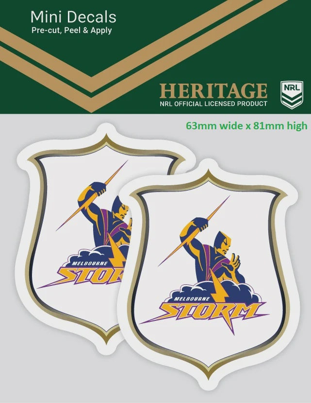 Melbourne Storm Heritage 2 Mini Decals