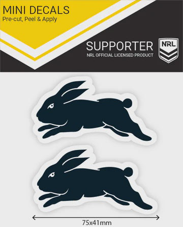 South Sydney Rabbitohs 2 Mini Decals