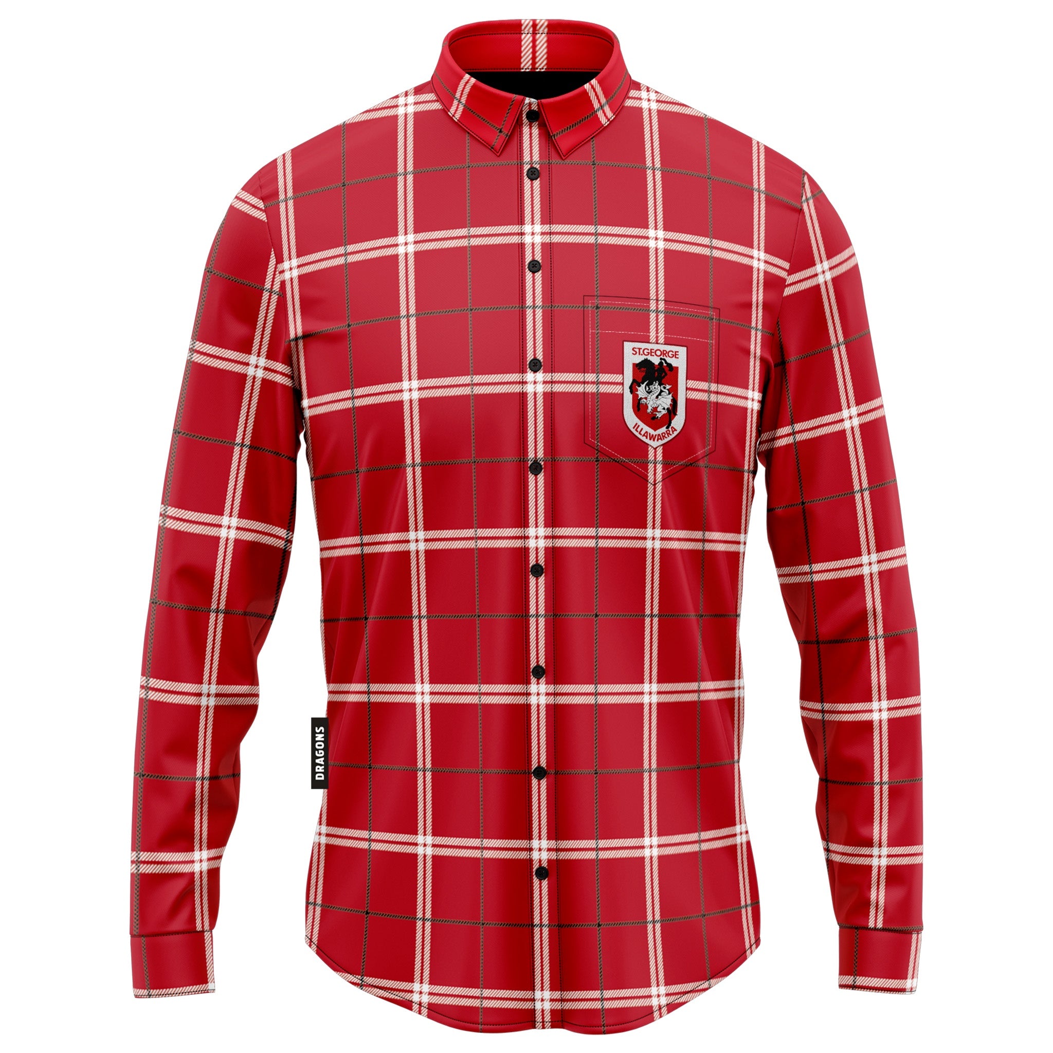 St George Illawarra Dragons Mustang Flannel Shirt