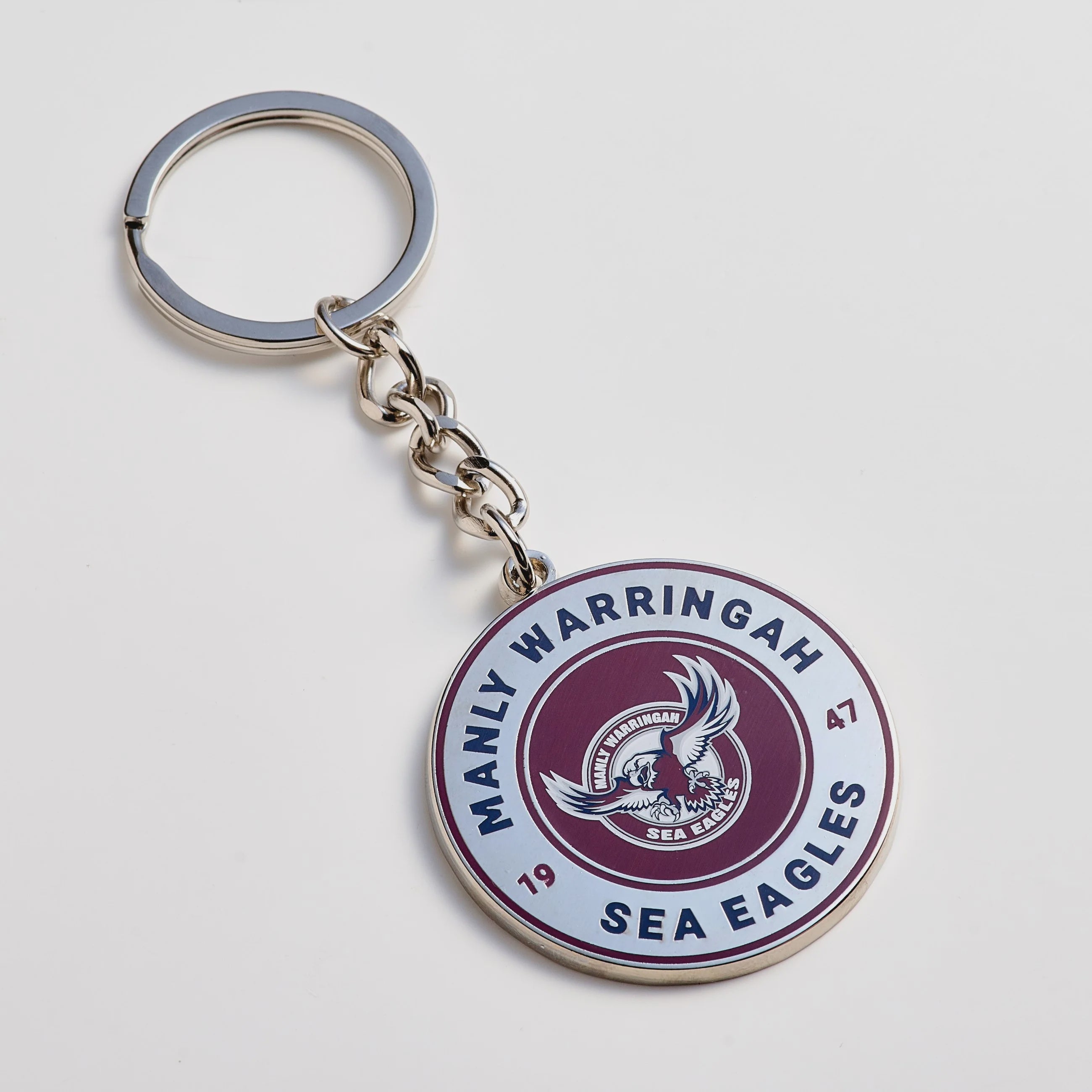 Manly Sea Eagles  Round Keyring