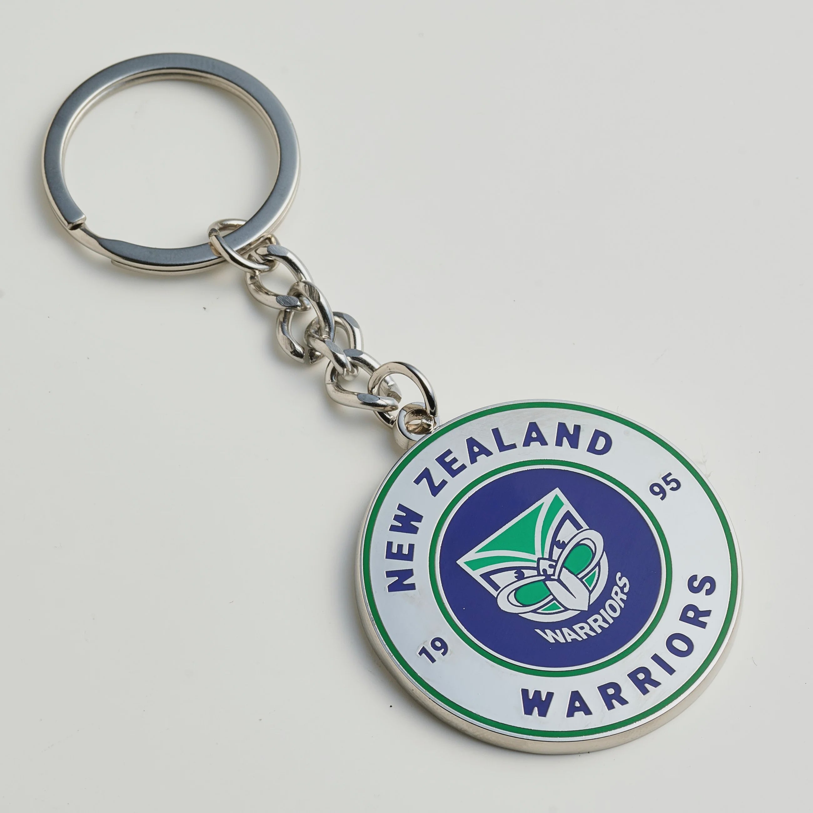New Zealand Warriors Round Keyring