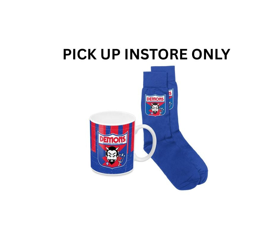 Melbourne Demons Heritage Mug And Sock pack