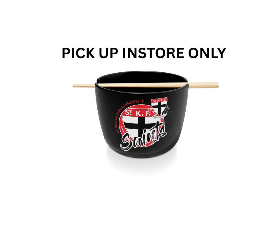 St Kilda Saints Noodle Bowl with Chopsticks