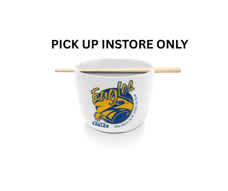 West Coast Eagles Noodle Bowl with Chopsticks