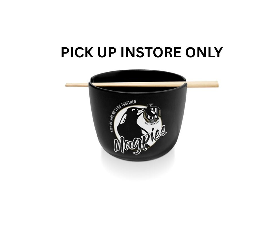 Collingwood Magpies Noodle Bowl with Chopsticks