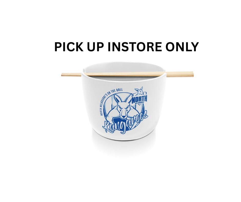 North Melbourne Kangaroos Noodle Bowl with Chopsticks