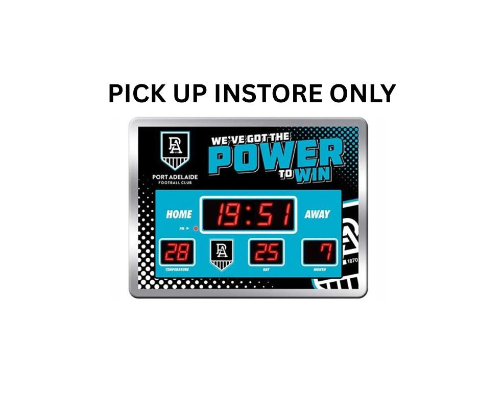 Port Adelaide Power Scoreboard  Clock