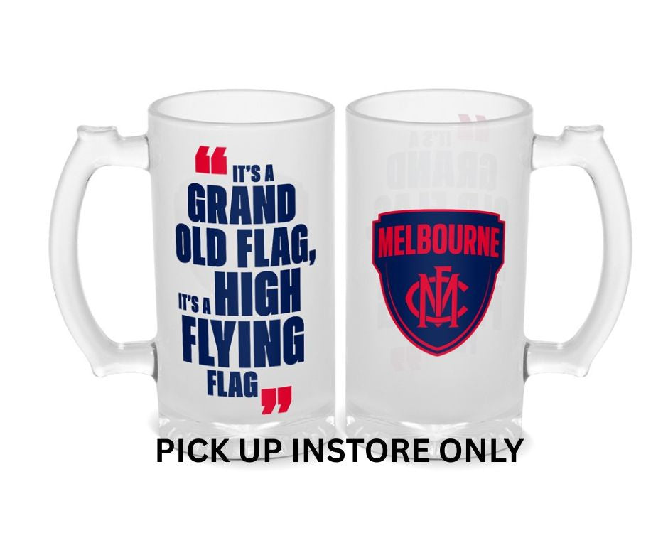 Melbourne Demons Frosted Stein