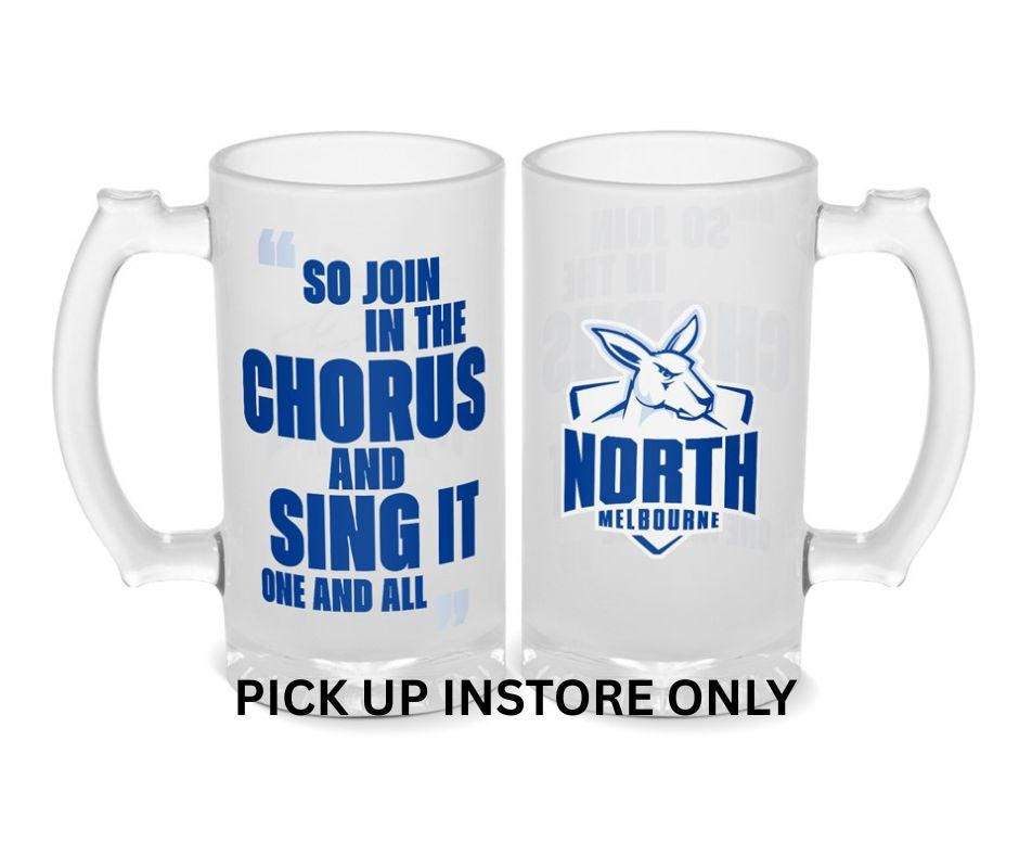 North Melbourne Kangaroos Frosted Stein