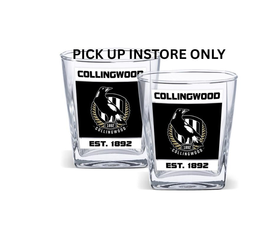 Collingwood Magpies Spirit Glasses - Set Of 2