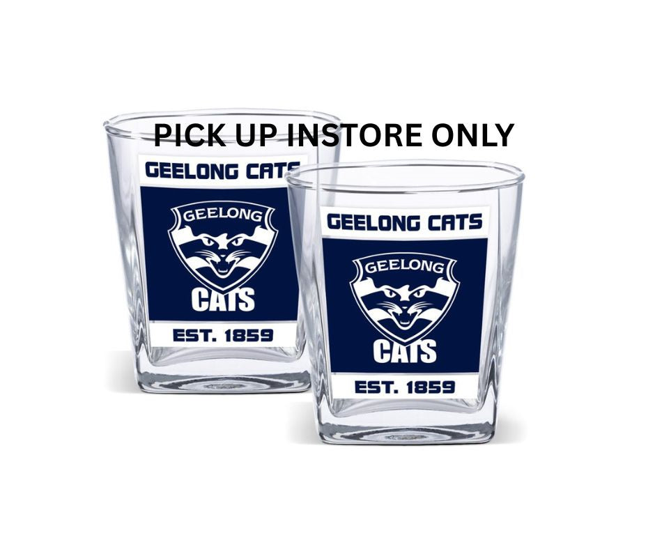 Geelong Cats Spirit Glasses - Set of 2