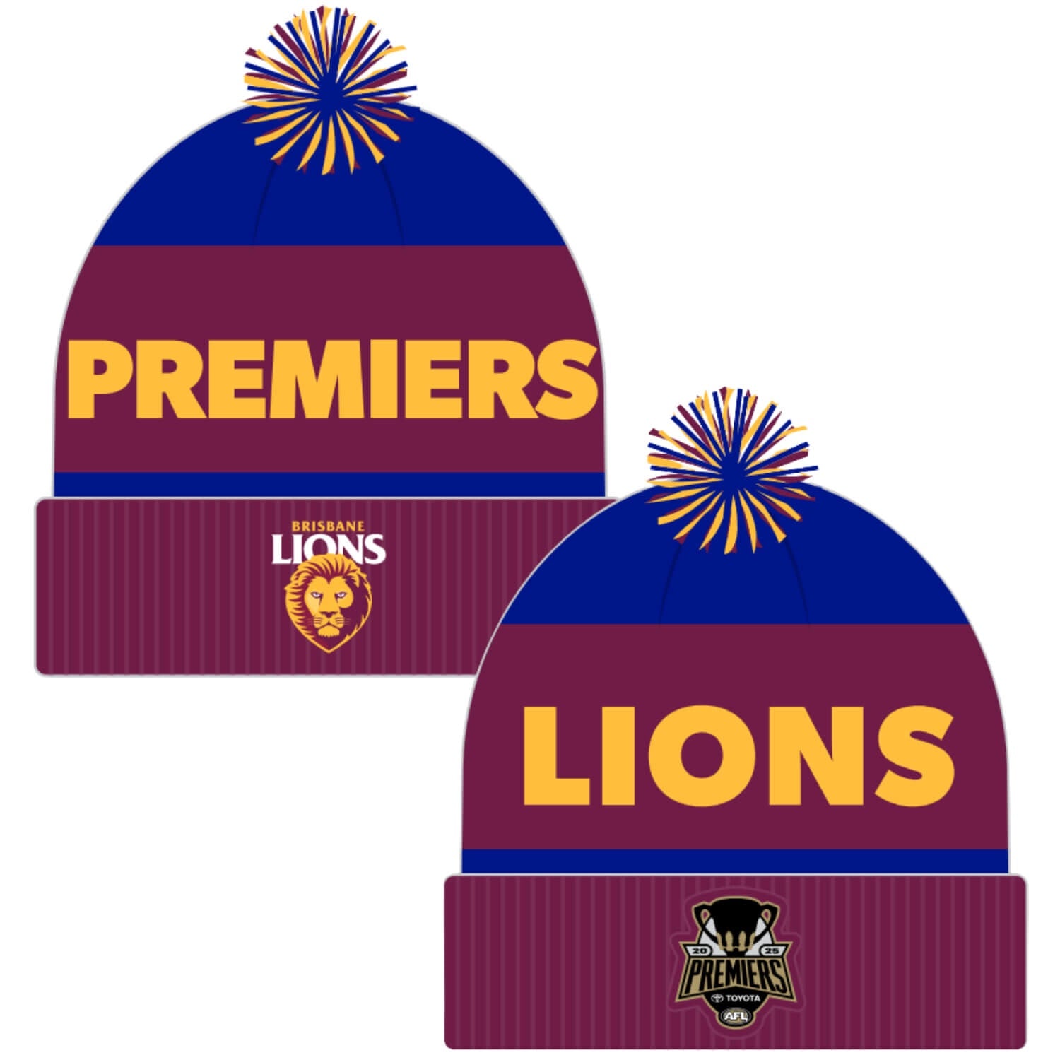 Brisbane Lions 2025 Premiers Beanie