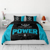 Port Adelaide Power King Quilt Cover
