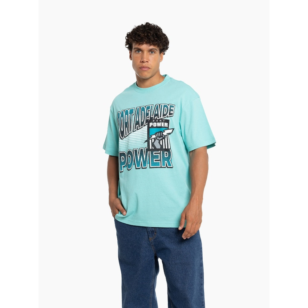 Port Adelaide Power Mitchell & Ness Inline Stack Tee
