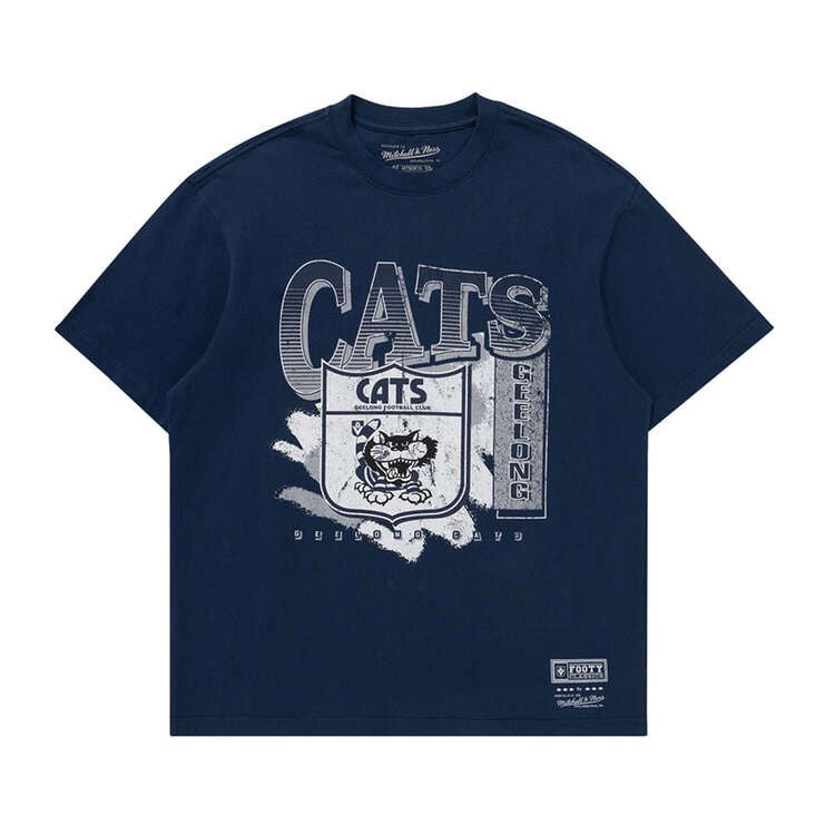 Geelong Cats Mitchell & Ness  Brush Off  Tee