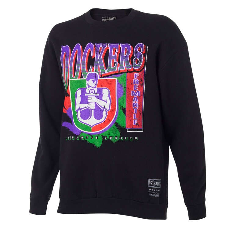 Fremantle Dockers Mitchell & Ness Brush Off Crew Jumper