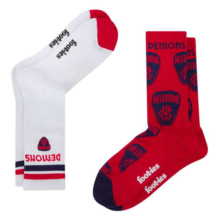 Melbourne Demons  Sneaker Socks - 2 Pack