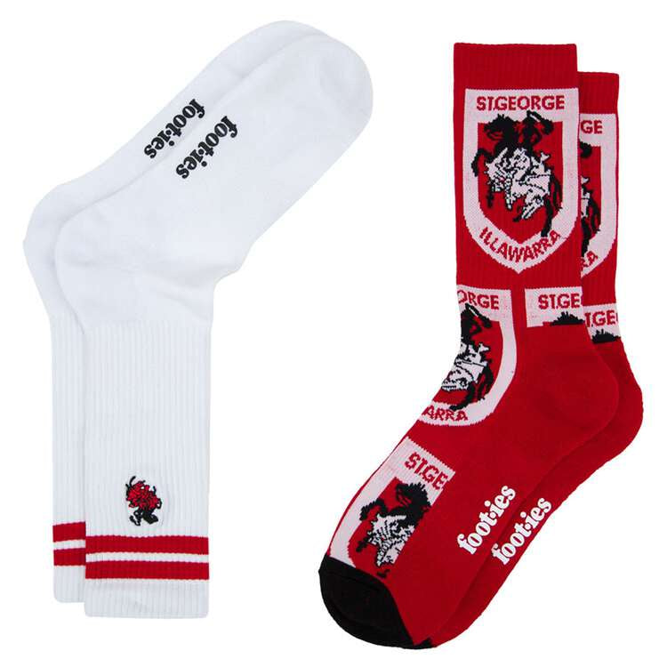 St George Illawarra  Sneaker Socks - 2 Pack