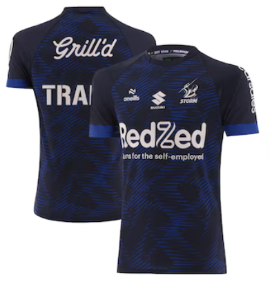 Melbourne Storm 2025 Navy Training Tee