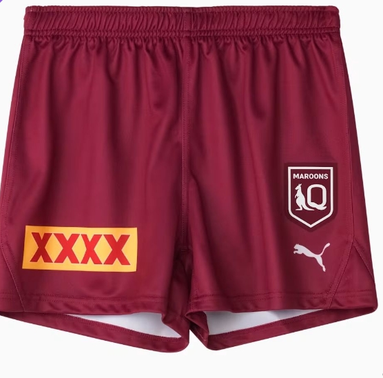 Queensland Maroons 2025 Playing Shorts
