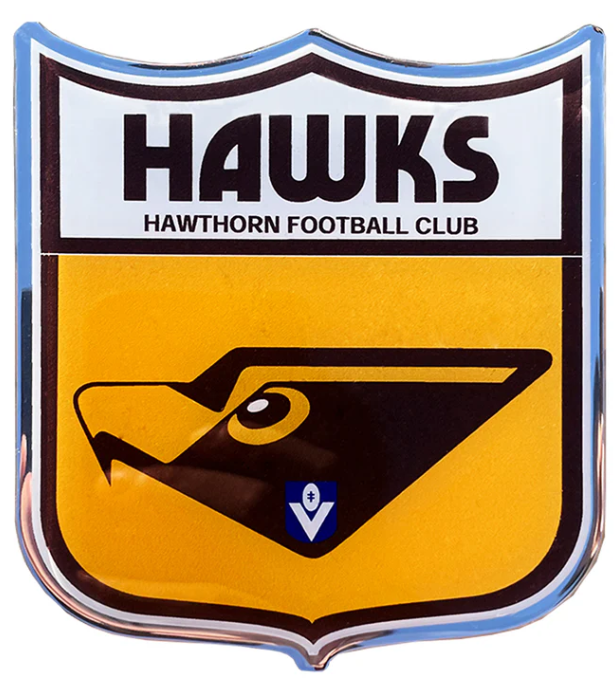 Hawthorn Hawks Retro Logo Decal