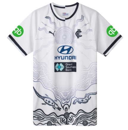 Carlton Blues 2025 White Training Tee