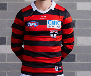 St Kilda Saints 2025 Long Sleeve Gather Round Guernsey