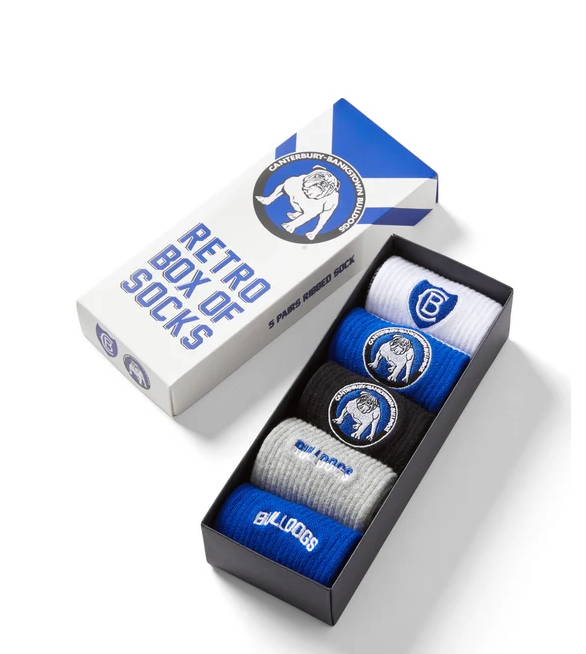 Canterbury Bulldogs Retro Box Of Socks