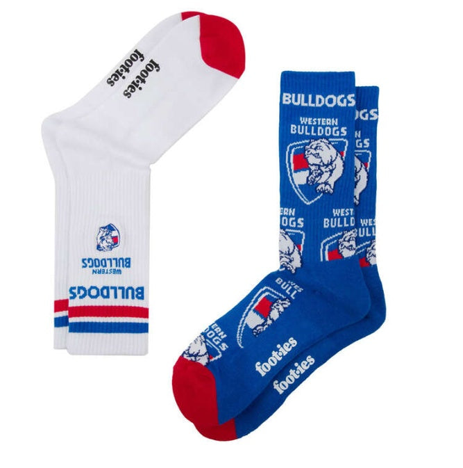 Western Bulldogs  Sneaker Socks - 2 Pack