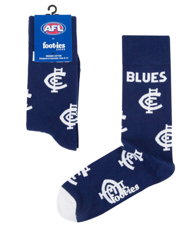 Carlton Blues Mascot Socks