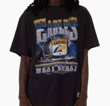 West Coast Eagles Mitchell & Ness Lightning Tee