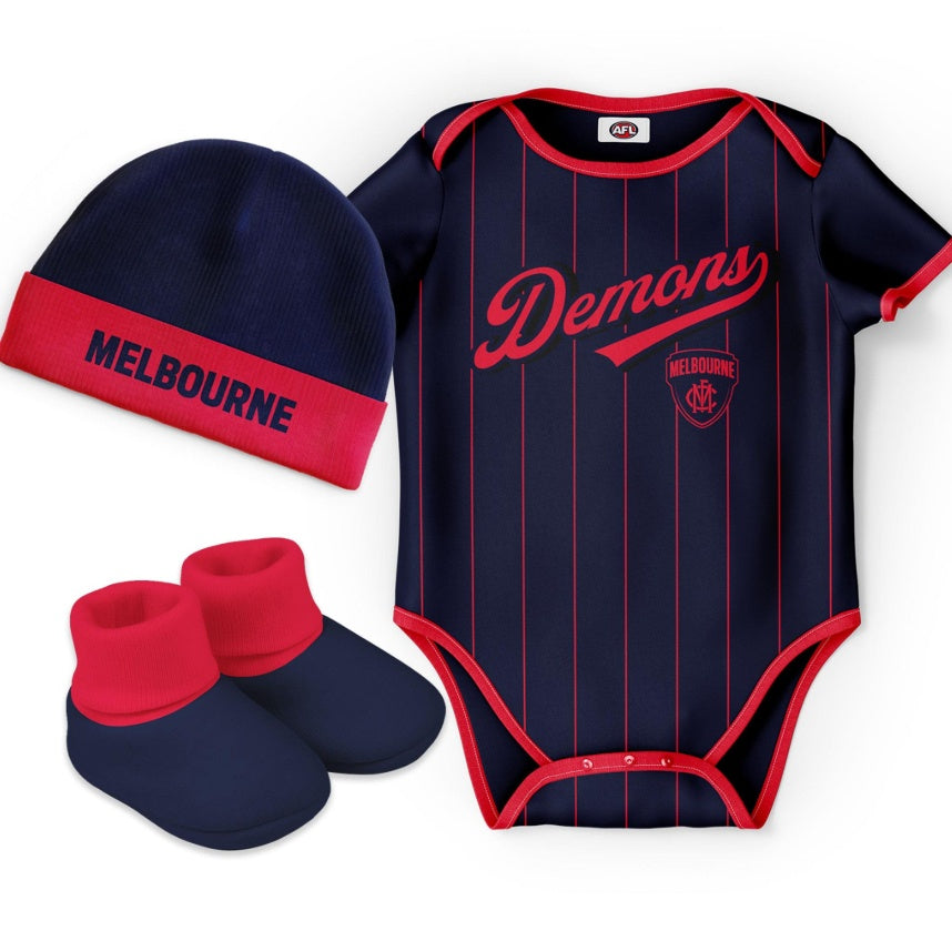 Melbourne Demons "Lullaby" 3pc Baby Set