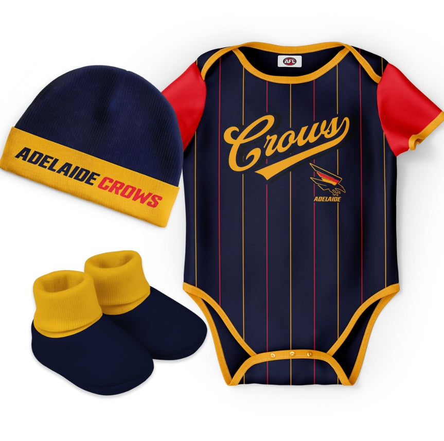 Adelaide Crows "Lullaby" 3pc Baby Set