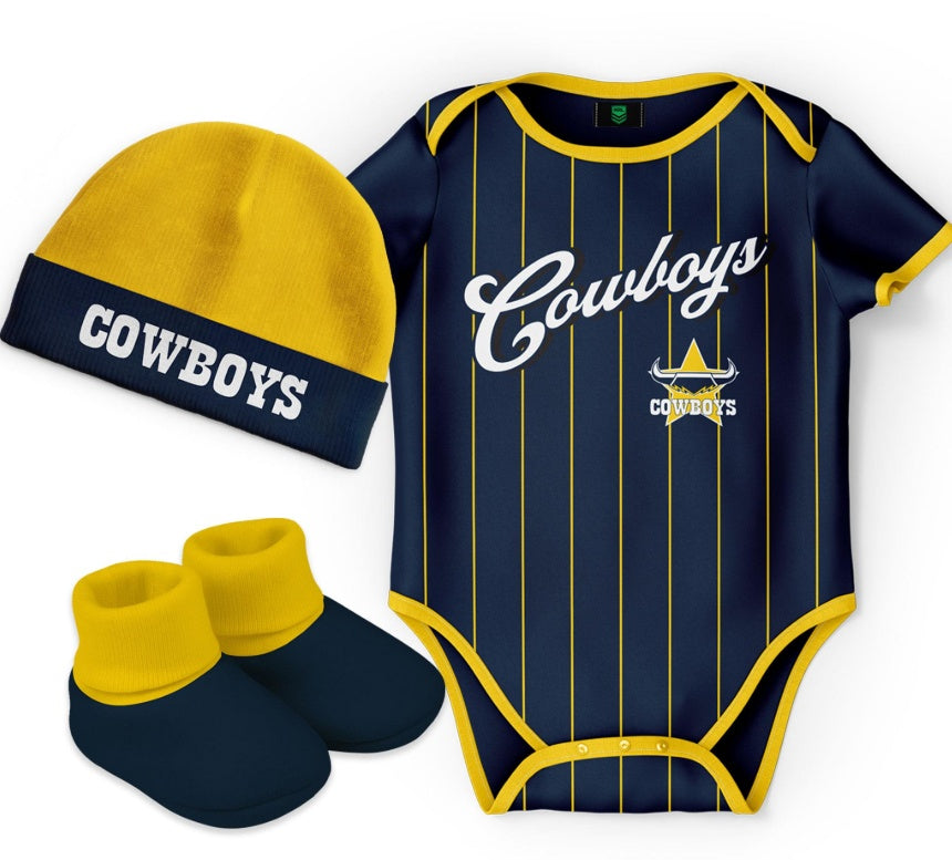 North Queensland Cowboys "Lullaby" 3pc Baby Set