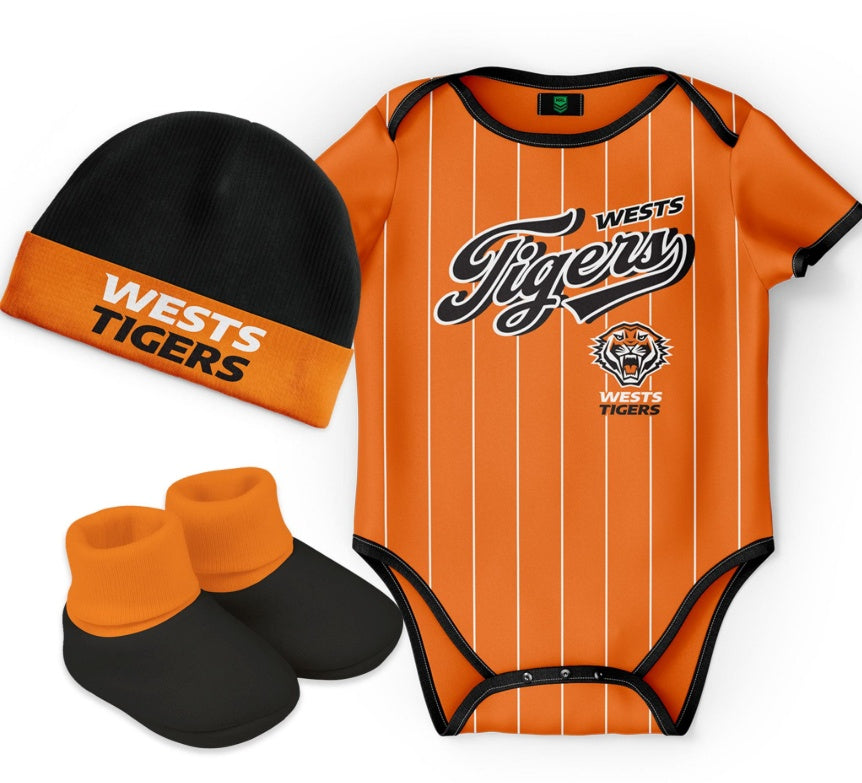 West Tigers "Lullaby" 3pc Baby Set