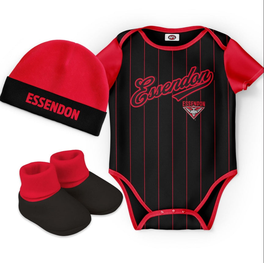 Essendon Bombers "Lullaby" 3pc Baby Set