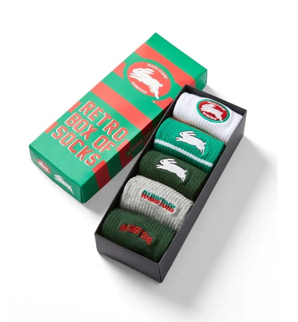 South Sydney Rabbitohs Retro Box Of Socks