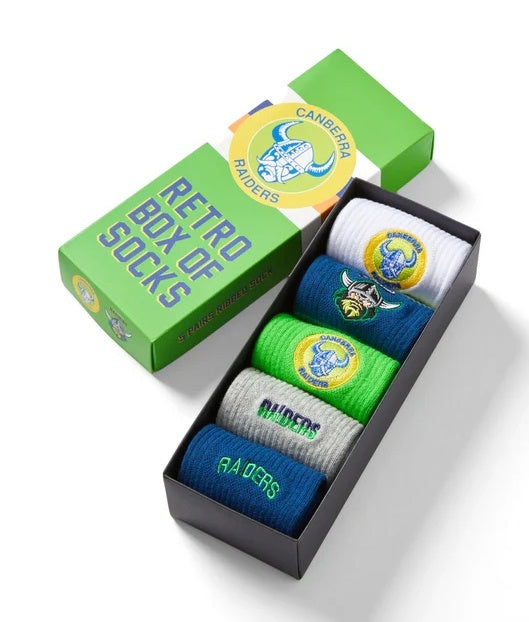 Canberra Raiders Retro Box Of Socks