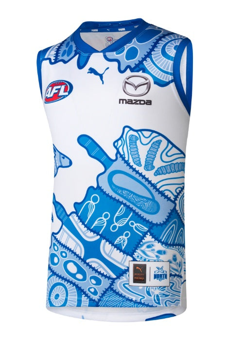 North Melbourne Kangaroos 2025 Indigenous Guernsey