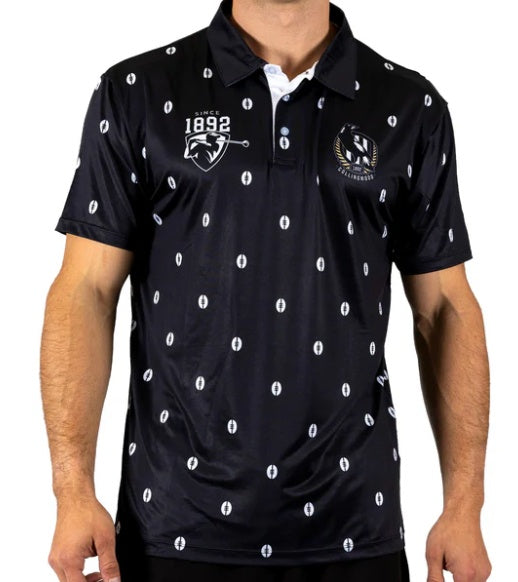Collingwood Magpies 'Mulligan' Golf Polo