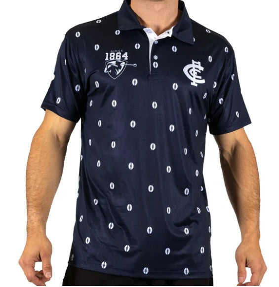 Carlton Blues 'Mulligan' Golf Polo