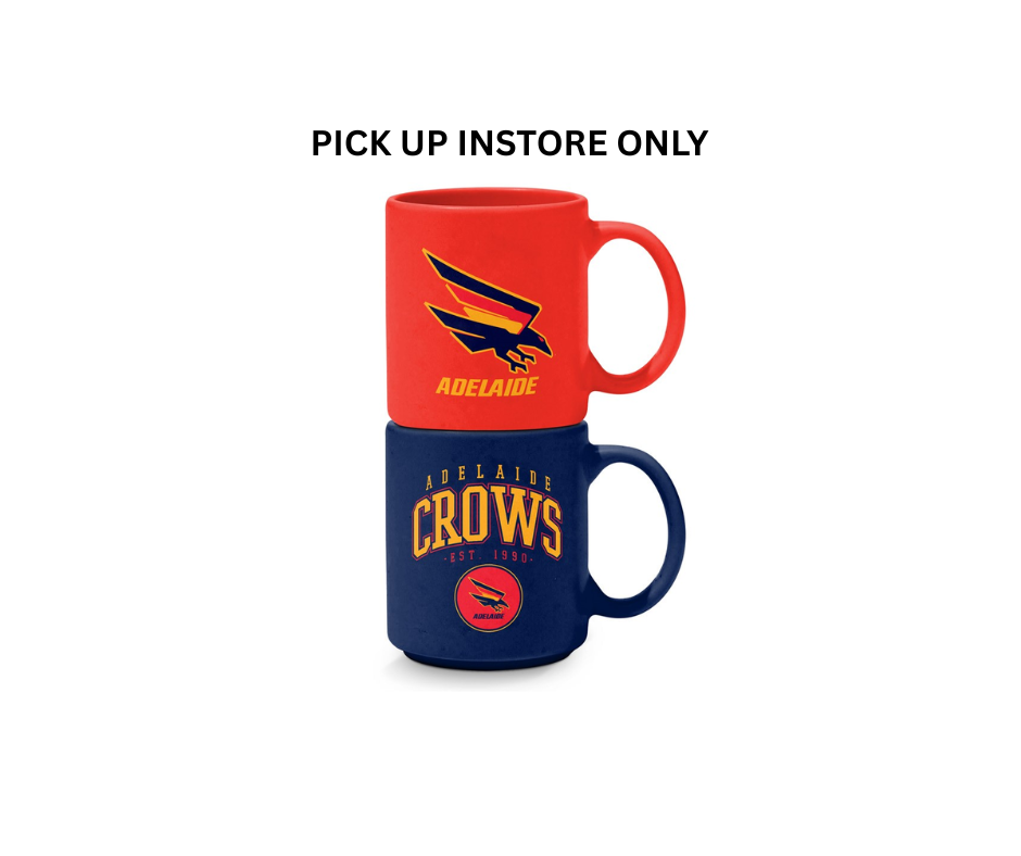 Adelaide Crows - Set of 2 Stackable Mugs – Gift Works Adelaide Crows - Set of 2 Stackable Mugs – Gift Works